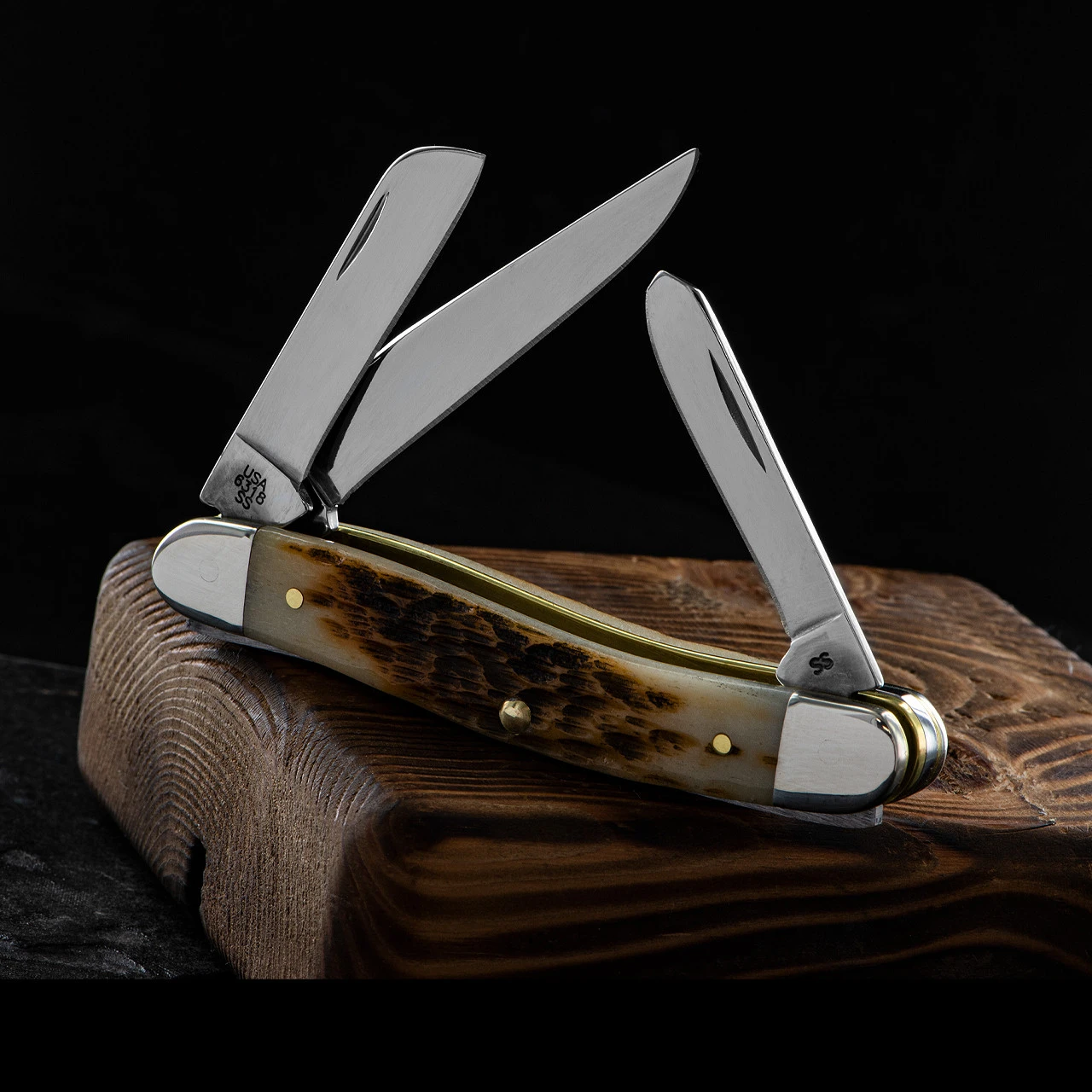 Case Stockman Amber Bone Stainless 8 Case Stockman Amber Bone Stainless - Image 6