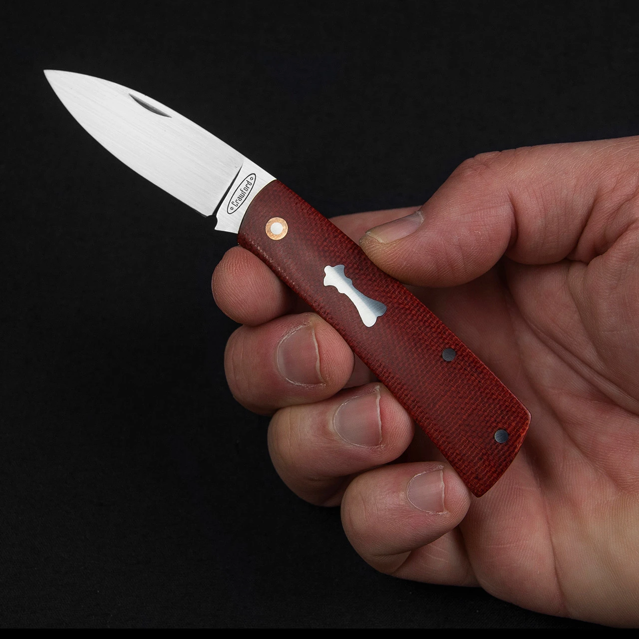 Chris Crawford Custom EDC-B Slipjoint Red 7 Chris Crawford Custom EDC-B Slipjoint Red - Image 5