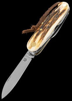Fox Multipurpose Pocket Knife Stag 7 11 Fox Multipurpose Pocket Knife Stag 7 -Outdoor Survival Store FOX 226 7 SCE02 50572.1678276056