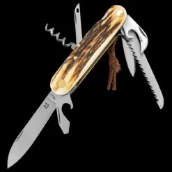Fox Multipurpose Pocket Knife Stag 7 15 Fox Multipurpose Pocket Knife Stag 7 -Outdoor Survival Store FOX 226 7 SCE03 36470.1678276057