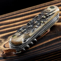 Fox Multipurpose Pocket Knife Stag 8 15 Fox Multipurpose Pocket Knife Stag 8 -Outdoor Survival Store FOX 2268 SCE.1 95964.1678276555