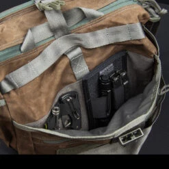 Magforce Gemini Sling Bag Waxed Canvas -Outdoor Survival Store MF W0498 BRdet3 35926.1689846939.1280.1280 76974.1689945489