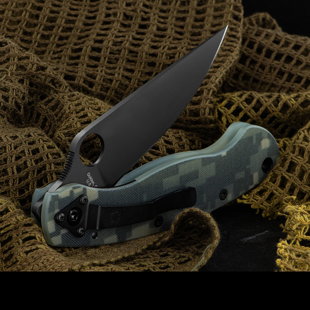 Spyderco Mili Digi Camo Black Blade Folding Knife 5 Spyderco Mili Digi Camo Black Blade Folding Knife - Image 3