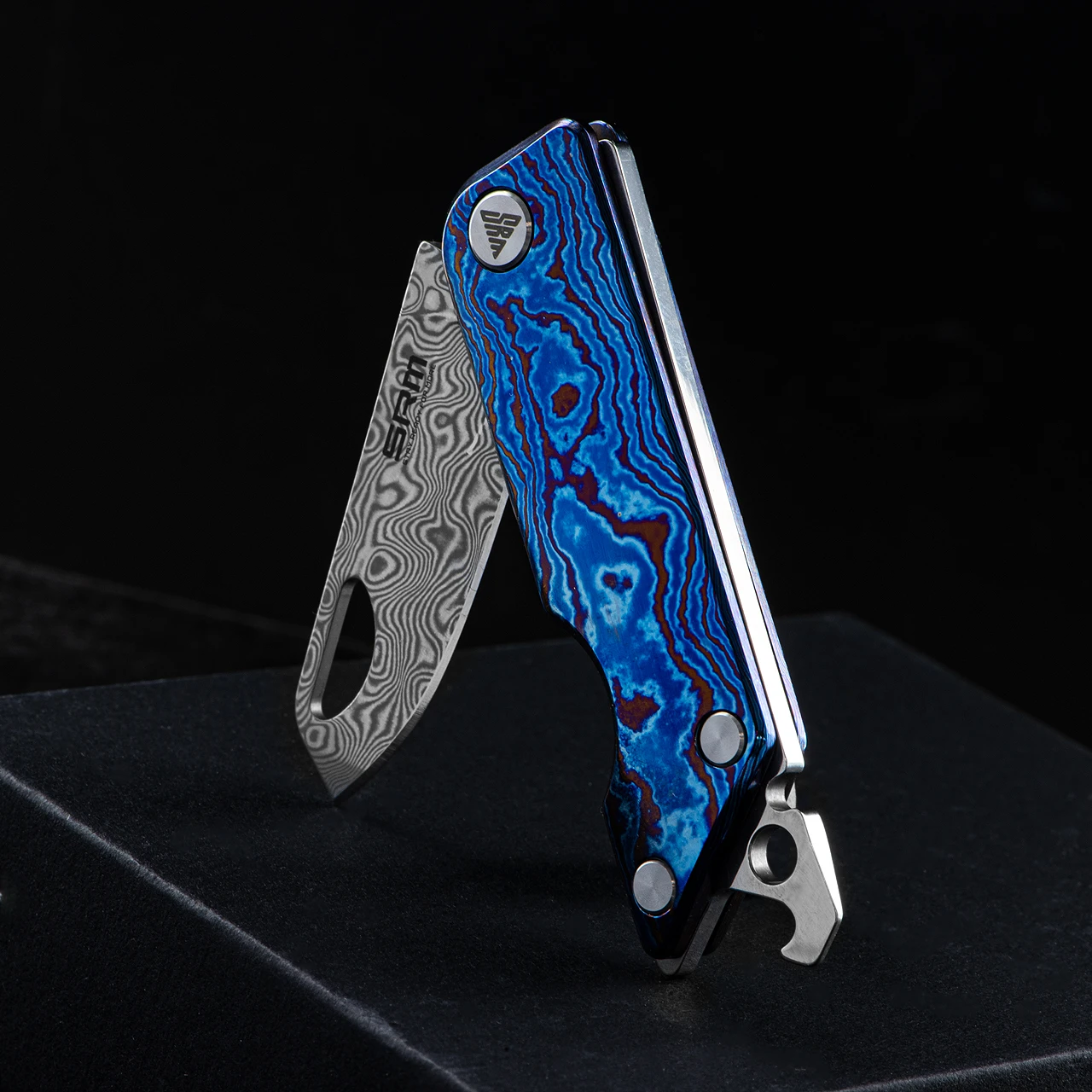 SRM Damascus Slip Joint 6 SRM Damascus Slip Joint - Image 4