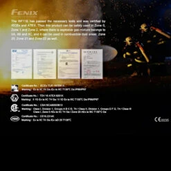 Fenix WF11E Intrinsically Safe Torch -Outdoor Survival Store fenix wf11edet4 79487.1587421786