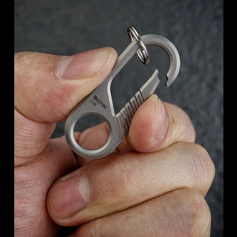 MecArmy CH6 Titanium Carabiner 4 MecArmy CH6 Titanium Carabiner - Image 2