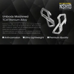 Nitecore NSH10 Snap Hook 11 Nitecore NSH10 Snap Hook -Outdoor Survival Store nitecore nsh10det 81759.1590675976
