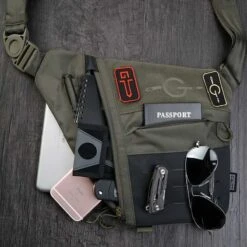 Tactical Geek Cache L1 Shoulder Bag -Outdoor Survival Store tg l1 cachedet12 46706.1674217872
