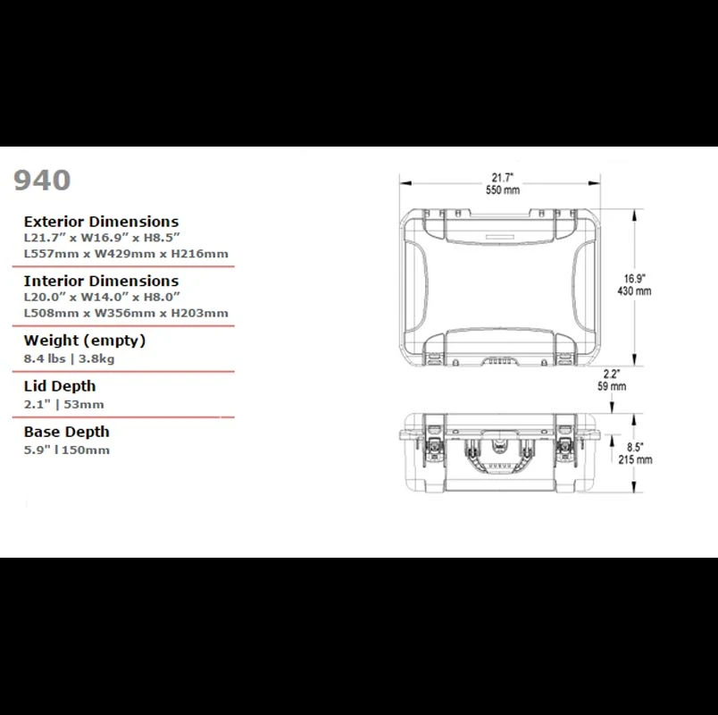 Wicked Edge Hard Carry Case 3 Wicked Edge Hard Carry Case